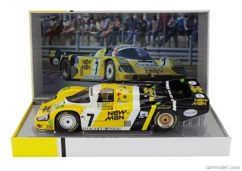 PORSCHE  956L TURBO TEAM NEWMAN JOEST RACING N 7 WINNER 24h LE MANS 1984 KLAUS LUDWIG - HENRI PESCAROLO - STEFAN JOHANSSON  YELLOW BLACK