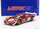 FERRARI  512S 5.0L V12 LONG TAIL TEAM SEFAC SPA FERRARI N 5 24h LE MANS 1970 JACKY ICKX - PETER SCHETTY  RED