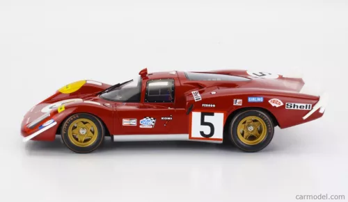 FERRARI  512S 5.0L V12 LONG TAIL TEAM SEFAC SPA FERRARI N 5 24h LE MANS 1970 JACKY ICKX - PETER SCHETTY  RED