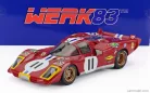 FERRARI  512S 5.0L V12 LONG TAIL TEAM N.A.R.T.H. NORTH AMERICAN RACING N 11 4th 24h LE MANS 1970 RONNIE BUCKNUM - SAM POSEY  RED