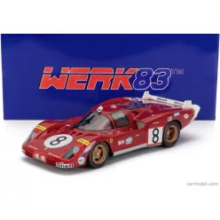   FERRARI  512S 5.0L V12 LONG TAIL TEAM SEFAC SPA FERRARI N 8 24h LE MANS 1970 ARTURO MERZIARIO - CLAY REGAZZONI  RED