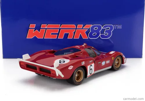 FERRARI  512S 5.0L V12 LONG TAIL TEAM SEFAC SPA FERRARI N 6 24h LE MANS 1970 IGNAZIO GIUNTI - NINO VACCARELLA  RED