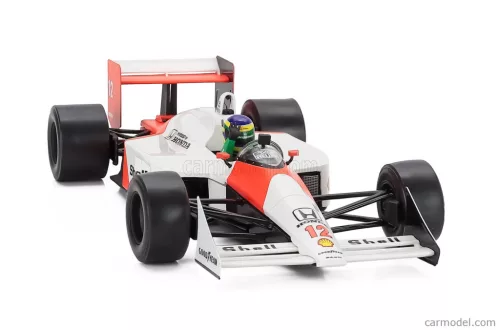 McLAREN  F1  MP4/4 HONDA N 12 (AYRTON SENNA'S CAR) DEMO RUN INTERLAGOS BRAZILIAN GP 2019 BRUNO SENNA  WHITE RED
