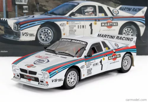 LANCIA  037 TEAM MARTINI RACING N 1 WINNER RALLY MONTECARLO 1983 WALTER ROHRL - CHRISTIAN GEISTDORFER  WHITE RED BLUE
