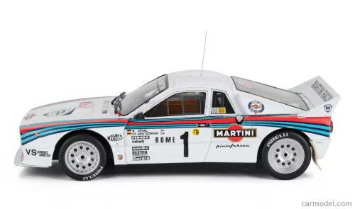 LANCIA  037 TEAM MARTINI RACING N 1 WINNER RALLY MONTECARLO 1983 WALTER ROHRL - CHRISTIAN GEISTDORFER  WHITE RED BLUE