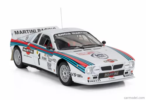 LANCIA  037 TEAM MARTINI RACING N 1 WINNER RALLY MONTECARLO 1983 WALTER ROHRL - CHRISTIAN GEISTDORFER  WHITE RED BLUE