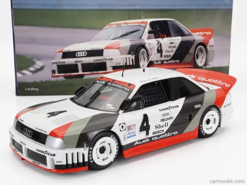 AUDI   90 QUATTRO TEAM AUDI SPORT N 4 WINNER IMSA LAGUNA SECA 1989 HANS JOACHIM STUCK   WHITE GREY RED