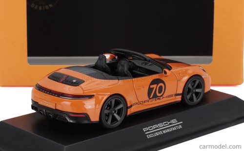 PORSCHE  911 992 CABRIOLET OPEN SPIRIT 70 2025  SIGNAL ORANGE BLACK