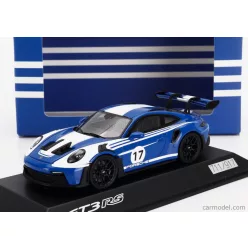 PORSCHE  911 992 GT3 RS N 17 RACING COUPE 2023  BLUE WHITE