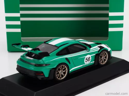 PORSCHE  911 992 GT3 RS N 56 RACING COUPE 2023  GREEN WHITE