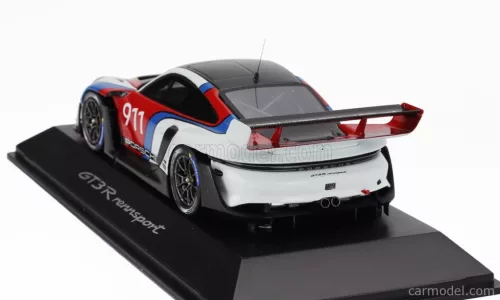 PORSCHE  911 992 GT3 R N 911 RACING COUPE 2023  WHITE BLUE RED