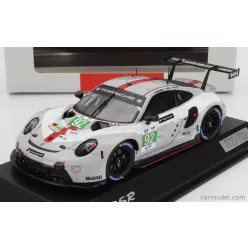   PORSCHE  911 991-2 RSR-19 4.2L TEAM PORSCHE GT N 92 24h LE MANS 2022 MICHAEL CHRISTENSEN - KEVIN ESTRE - LAURENS VANTHOOR  WHITE GREY RED