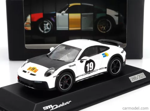PORSCHE  911 992 N 19 RALLY DAKAR (LIVERY 1971) COUPE 2023  WHITE BLACK