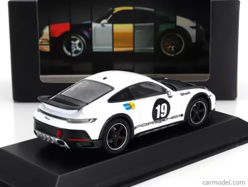 PORSCHE  911 992 N 19 RALLY DAKAR (LIVERY 1971) COUPE 2023  WHITE BLACK