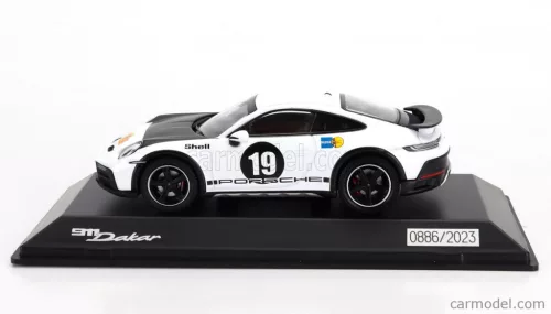 PORSCHE  911 992 N 19 RALLY DAKAR (LIVERY 1971) COUPE 2023  WHITE BLACK