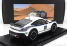 PORSCHE  911 992 COUPE N 19 RALLY DAKAR DESIGN 2022 - CON VETRINA - WITH SHOWCASE  WHITE BLUE