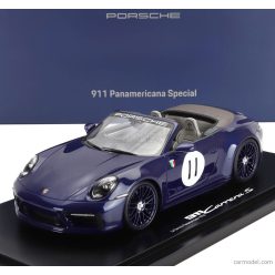   PORSCHE  911 992 CARRERA S CABRIOLET OPEN N 11 2024 - LA CARRERA PANAMERICANA 1952 - CON VETRINA - WITH SHOWCASE  BLUE