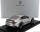 PORSCHE  911 992 TURBO COUPE 2023 - FIRST TURBO REMASTERED - CON VETRINA - WITH SHOWCASE  SILVER