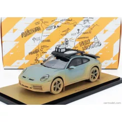   PORSCHE  911 992 DAKAR N 00 AHEAD COUPE 2024 - CON VETRINA - WITH SHOWCASE  SHADE GREEN