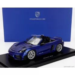   PORSCHE  718 (982) SPIDER RS 2024 - CON VETRINA - WITH SHOWCASE  BLUE
