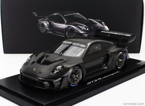 PORSCHE  911 992 GT3 R N 0 RACING COUPE 2023 - CON VETRINA - WITH SHOWCASE  CARBON BLACK