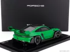 PORSCHE  911 992 GT3 R N 0 RACING COUPE 2023 - CON VETRINA - WITH SHOWCASE  GREEN BLACK
