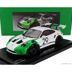   PORSCHE  911 992 GT3 RS N 29 RACING COUPE JO SIFFERT TRIBUTE 2023 - CON VETRINA - WITH SHOWCASE  WHITE GREEN