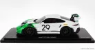 PORSCHE  911 992 GT3 RS N 29 RACING COUPE JO SIFFERT TRIBUTE 2023 - CON VETRINA - WITH SHOWCASE  WHITE GREEN