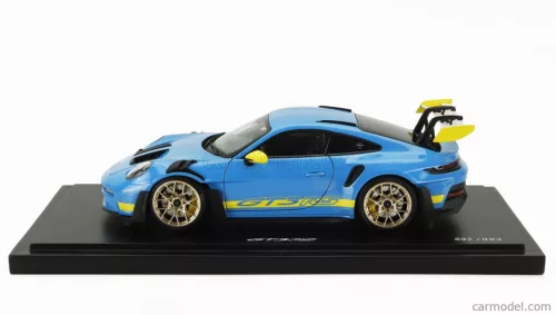 PORSCHE  911 992 GT3 RS COUPE 2023  LIGHT BLUE YELLOW