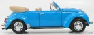 VOLKSWAGEN  BEETLE CABRIOLET OPEN  LIGHT BLUE