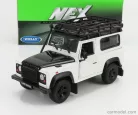 LAND ROVER  LAND DEFENDER 90 WITH ROOF RACK 1984  WHITE BLACK