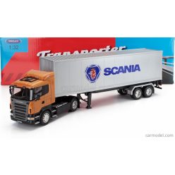 SCANIA  R730 V8 TRACTOR TRUCK CASSONATO 2011  ORANGE SILVER