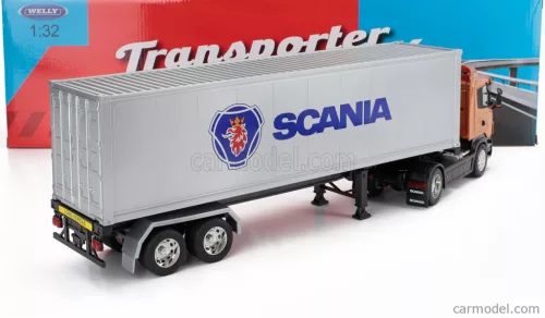 SCANIA  R730 V8 TRACTOR TRUCK CASSONATO 2011  ORANGE SILVER