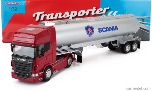 SCANIA  R730 V8 TANKER TRUCK 2011  RED SILVER