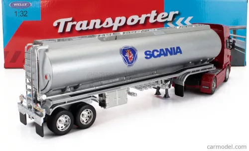 SCANIA  R730 V8 TANKER TRUCK 2011  RED SILVER