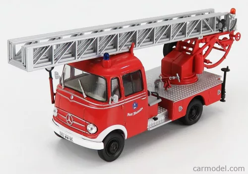 MERCEDES BENZ  LP319 TRUCK SCALA LADDER TRUCK GERMANY 1962  RED WHITE