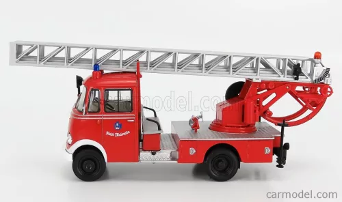 MERCEDES BENZ  LP319 TRUCK SCALA LADDER TRUCK GERMANY 1962  RED WHITE