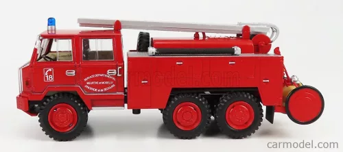 BERLIET  FF 6X6 TANKER TRUCK FRANCE 1971  RED