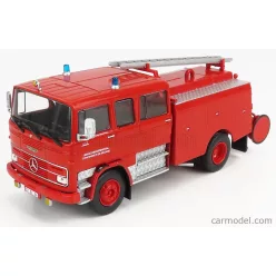   MERCEDES BENZ  LP911 1113 TANKER TRUCK SERVICE DEPARTEMENTAL D'INCENDIE ET DE SECOURS SAPEURS POMPIERS 1975  RED
