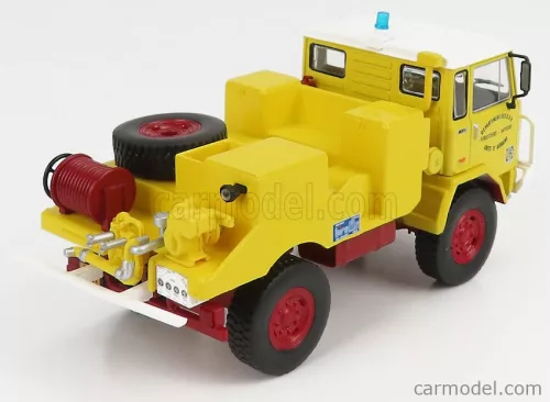 UNIC  UNIC 75PC SDIS 13 TANKER TRUCK DEPARTEMENT DES B.D.R. FORESTIERS SAPEURS POMPIERS 1980  YELLOW