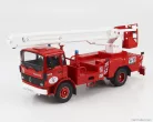 RENAULT  JP11 TRUCK SCALA CRANE ELEVATOR CESTELLO SAPEURS POMPIERS 1977  RED WHITE