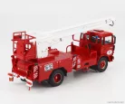 RENAULT  JP11 TRUCK SCALA CRANE ELEVATOR CESTELLO SAPEURS POMPIERS 1977  RED WHITE