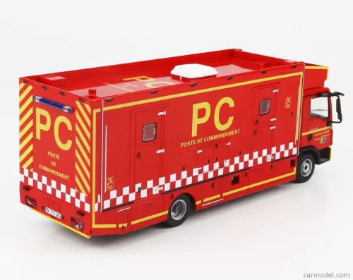 MAN  TGL 12.250 TRUCK SAPEURS POMPIERS POSTE DE COMMANDEMENT FRANCE 2015  RED YELLOW