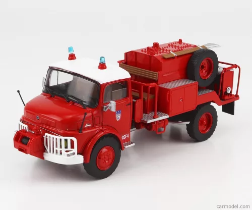 MERCEDES BENZ  LAF 911 CAMIVA TANKER TRUCK SAPEURS POMPIERS FRANCE 1973  RED WHITE