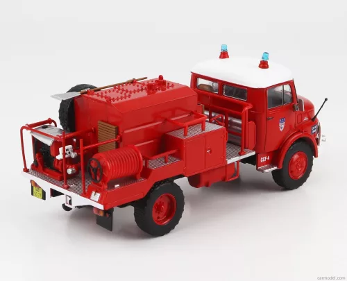 MERCEDES BENZ  LAF 911 CAMIVA TANKER TRUCK SAPEURS POMPIERS FRANCE 1973  RED WHITE