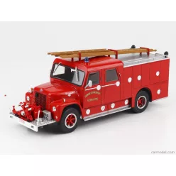   INTERNATIONAL  LOADSTAR TYPE 1627 TANKER TRUCK FPT FIRE ENGINE BELGIUM 1972  RED SILVER