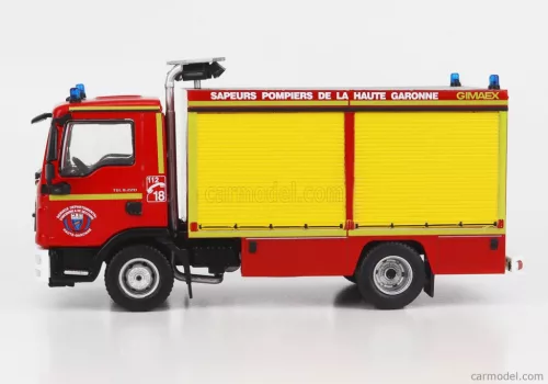 MAN  TGL 8.220 TANKER TRUCK SUPPORTO TECNICO SAPEURS POMPIERS FRANCE 2014  RED YELLOW