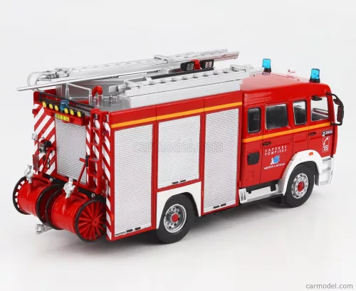 RENAULT  G270 DOUBLE CABINE TANKER TRUCK FPTSR SAPEURS POMPIERS FRANCE 1993  RED WHITE SILVER