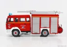 RENAULT  G270 DOUBLE CABINE TANKER TRUCK FPTSR SAPEURS POMPIERS FRANCE 1993  RED WHITE SILVER