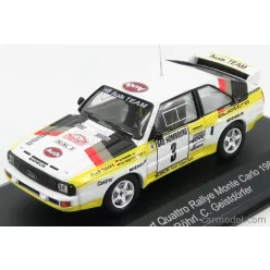   AUDI  SPORT QUATTRO AUDI TEAM HB N 3 2nd RALLY MONTECARLO 1985 W.ROHRL - C.GEISTDORFER  WHITE YELLOW